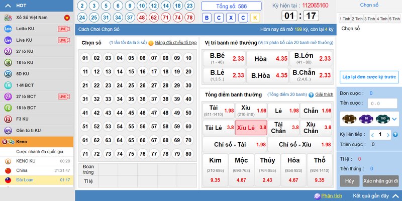 Chuẩn bị khi chơi Keno Kubet