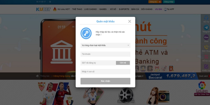Chữa lỗi quên mất tài khoản Cn3789 trên điện thoại