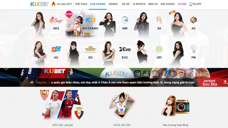 Sòng casino đẳng cấp số 1 với sự có mặt của dealer xinh đẹp
